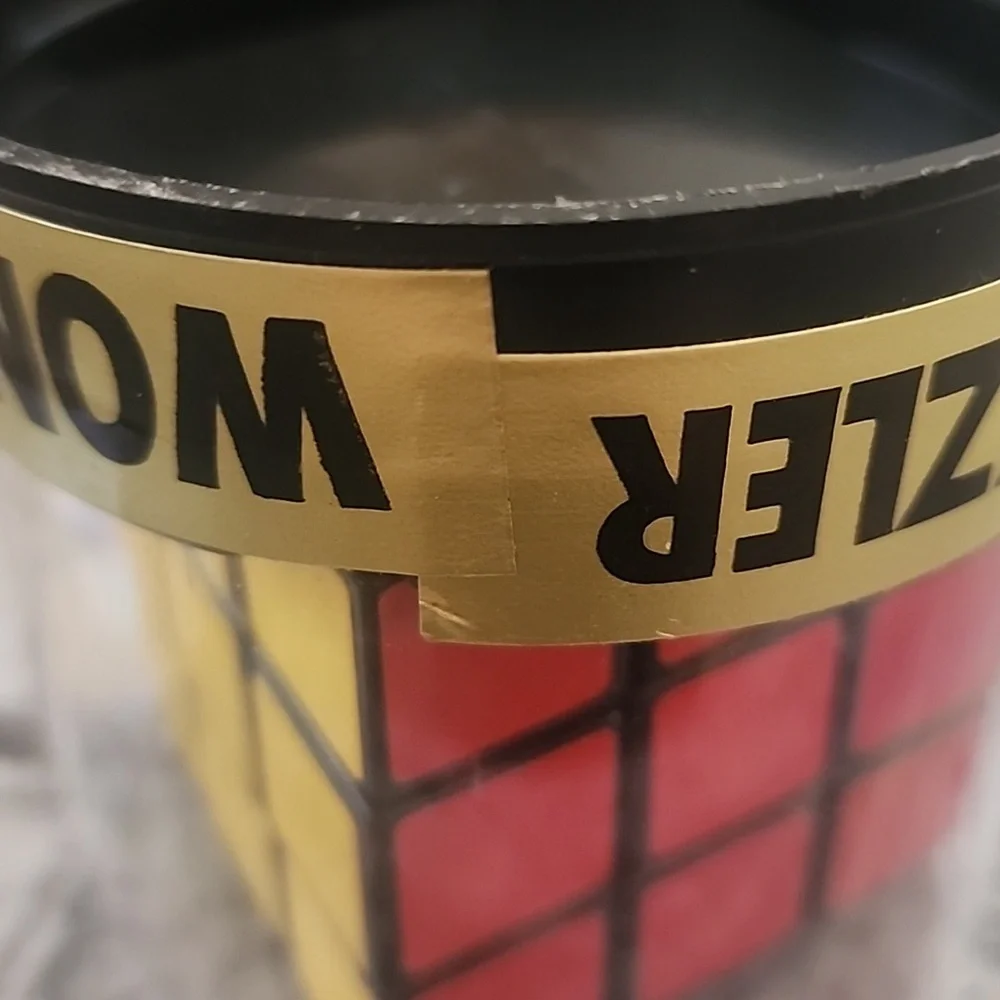Classic Rubik's Cube Challenger Puzzle New old stock sealed in lucite case